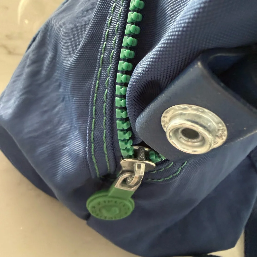 Kipling Navy and Lime Tote Bag - Picture 10 of 14